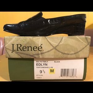 Black size 9 1/2 slip on mules